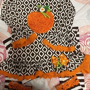 Pumpkin patch 2 piece outfit